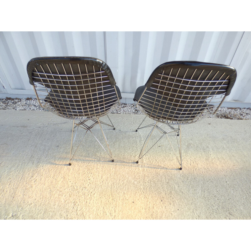 Pair of vintage Eames bikini dkr chairs for Herman Miller - 1970s