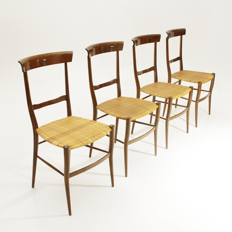 Set of 4 Ramba Chiavari chairs by Emanuele Rambaldi for Colombo Sanguineti - 1960s