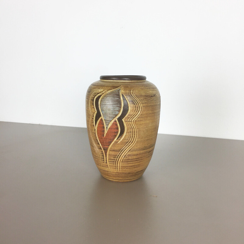 Vintage-Vase aus Keramik von Franz Schwaderlapp für Sawa Ceramic, Deutschland 1960