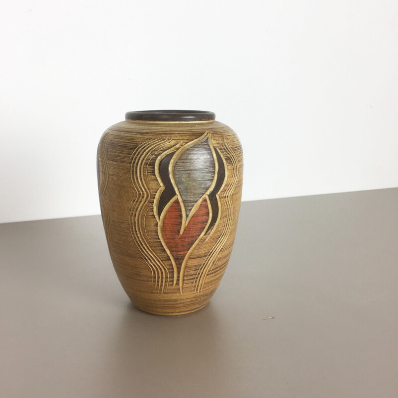 Vintage-Vase aus Keramik von Franz Schwaderlapp für Sawa Ceramic, Deutschland 1960