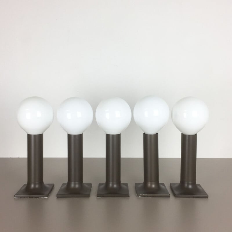 Set of 5 vintage wall lamps by Rolf Krüger for Staff - 1970s