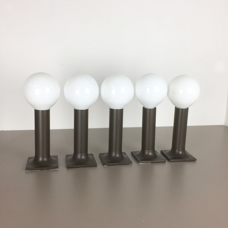 Set of 5 vintage wall lamps by Rolf Krüger for Staff - 1970s