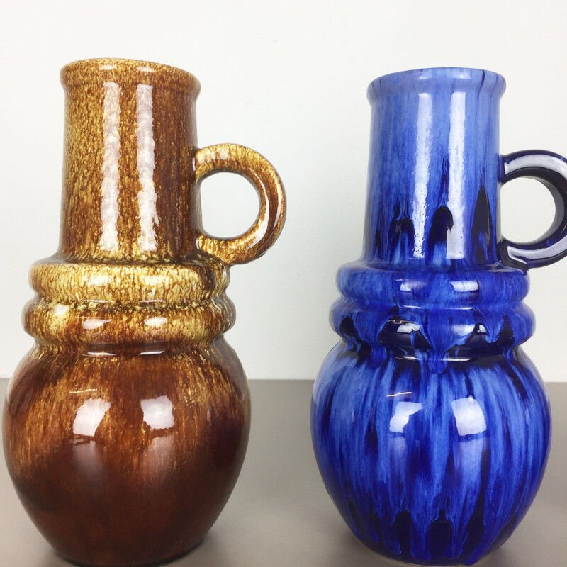 Set of 3 ceramic "Vienna" vases by Scheurich - 1970s