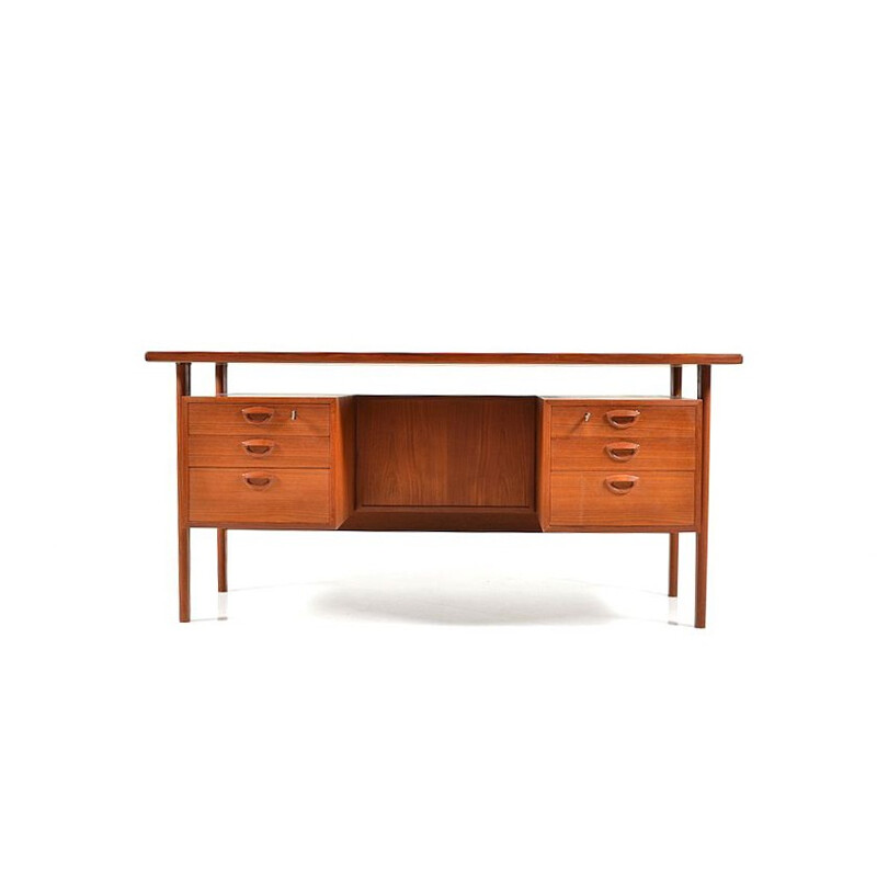 Vintage freestanding desk by Kai Kristiansen for FM - 1960s