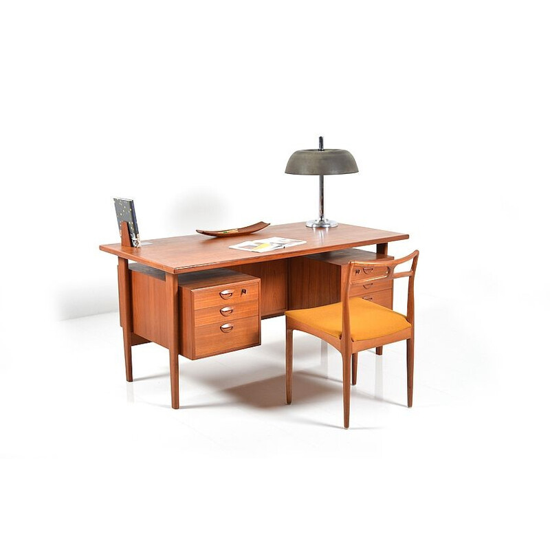 Vintage freestanding desk by Kai Kristiansen for FM - 1960s