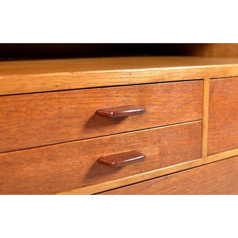 Ry teak and oak cabinet by Hans J. Wegner for Ry Møbler - 1950s