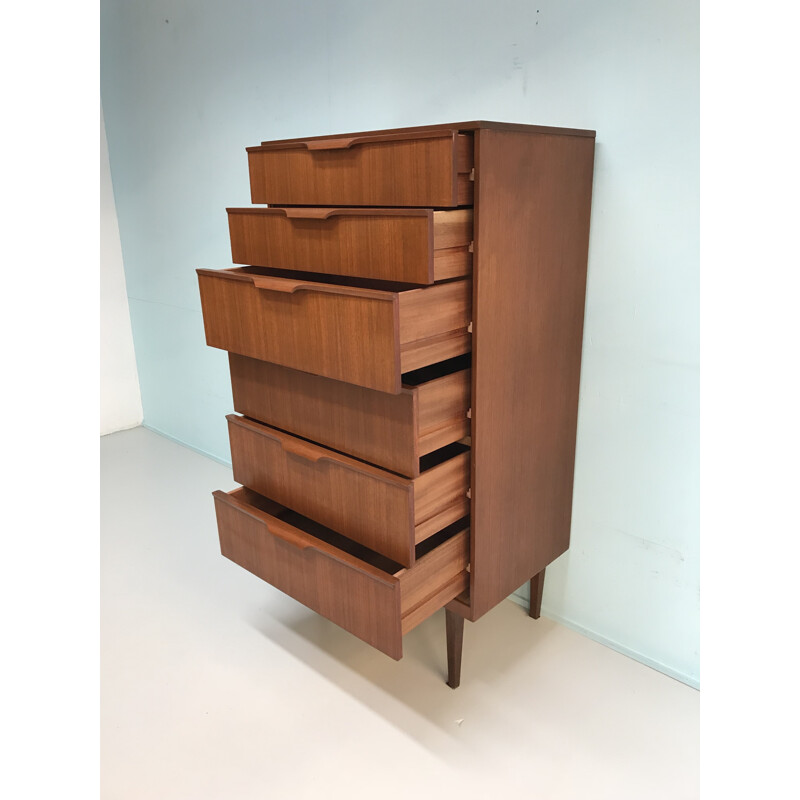 Vintage chest of drawers in teak by Franck Guille for Austinsuite - 1960s