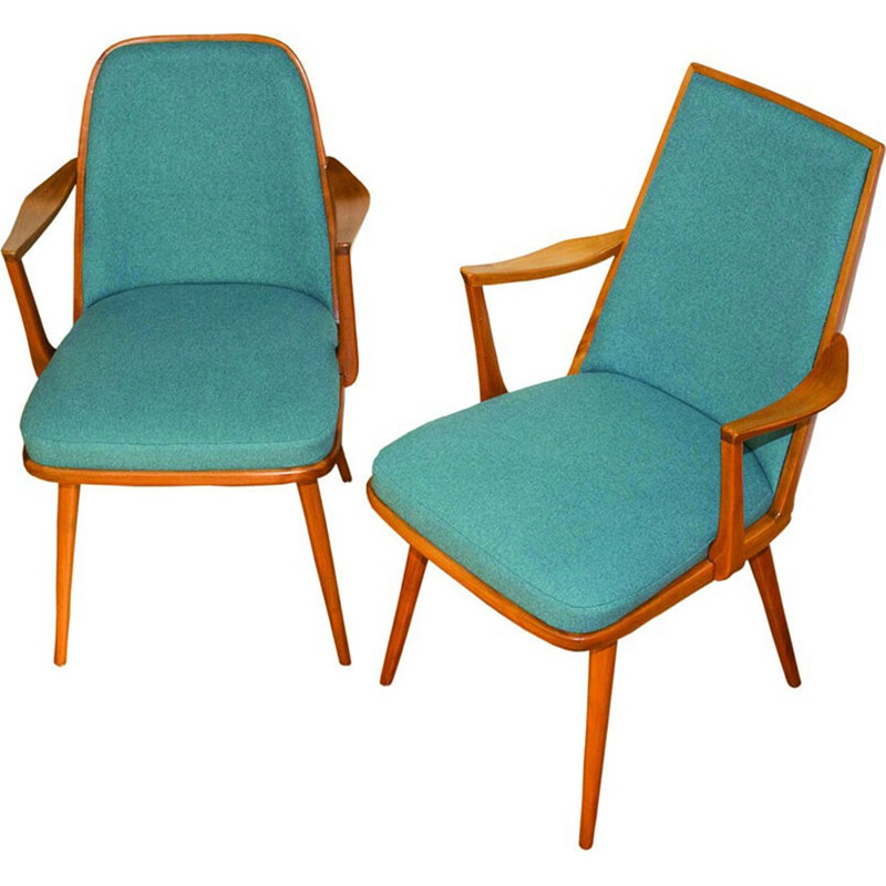 Suite de 2 fauteuils danois vintage pour Her & Him - 1960