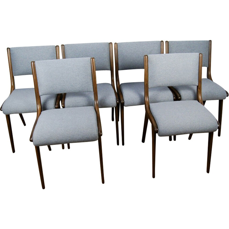 Set of 6 dining Chairs "model 136" by Ben Chairs - 1950s