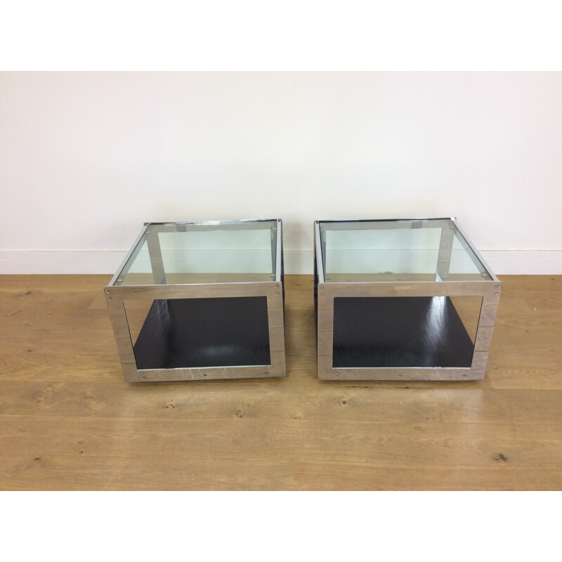 Pair of vintage tables by Richard Young for Merrow Assicates, England 1970