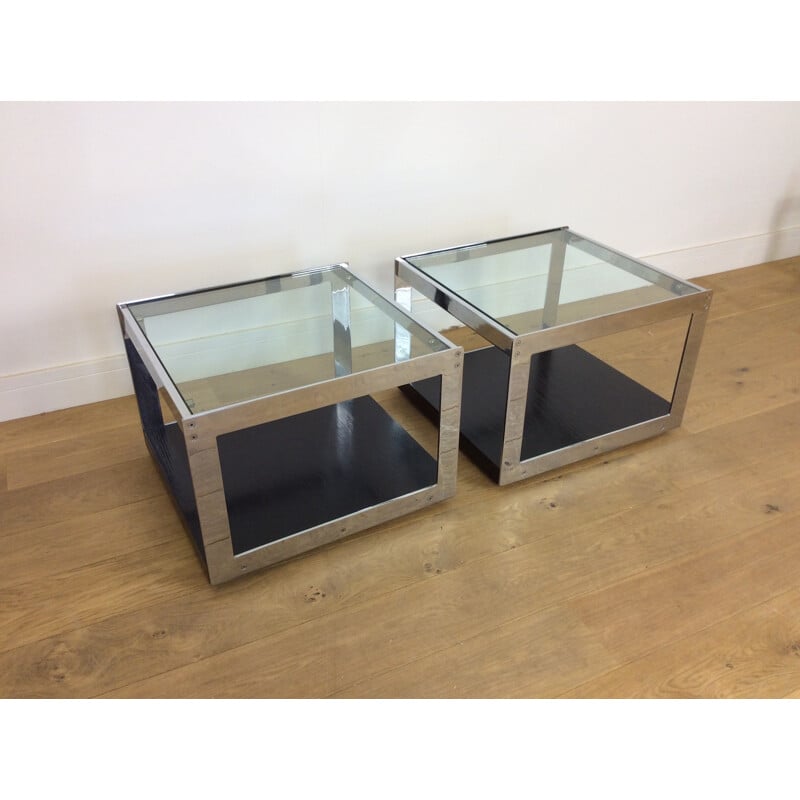 Pair of vintage tables by Richard Young for Merrow Assicates, England 1970