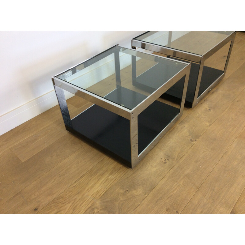 Pair of vintage tables by Richard Young for Merrow Assicates, England 1970