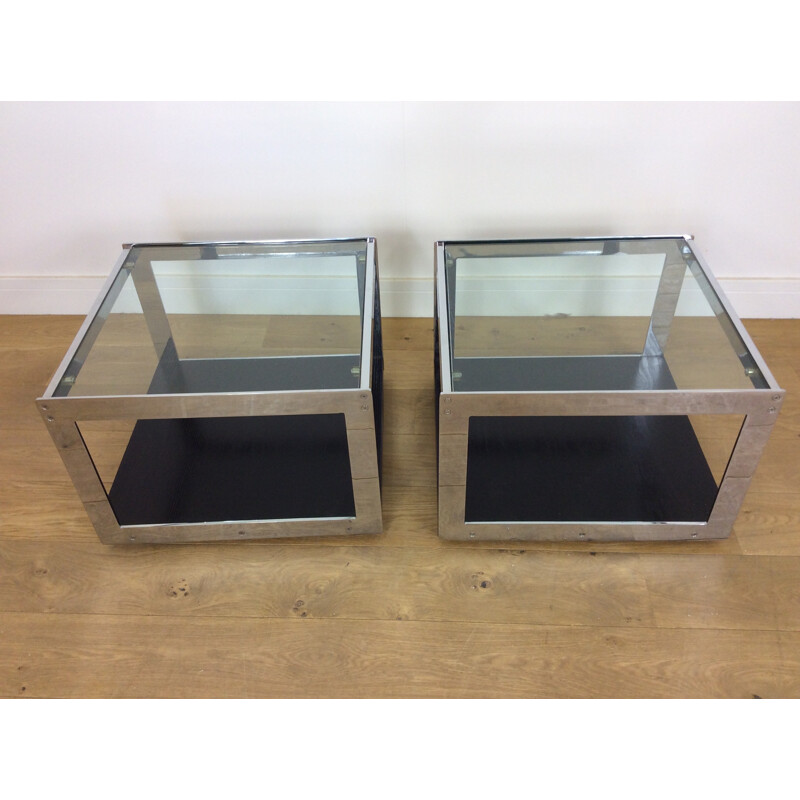 Pair of vintage tables by Richard Young for Merrow Assicates, England 1970