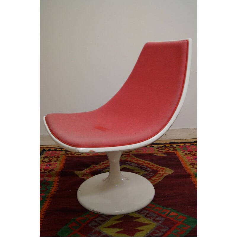 Fauteuil vintage pied tulipe - années 60