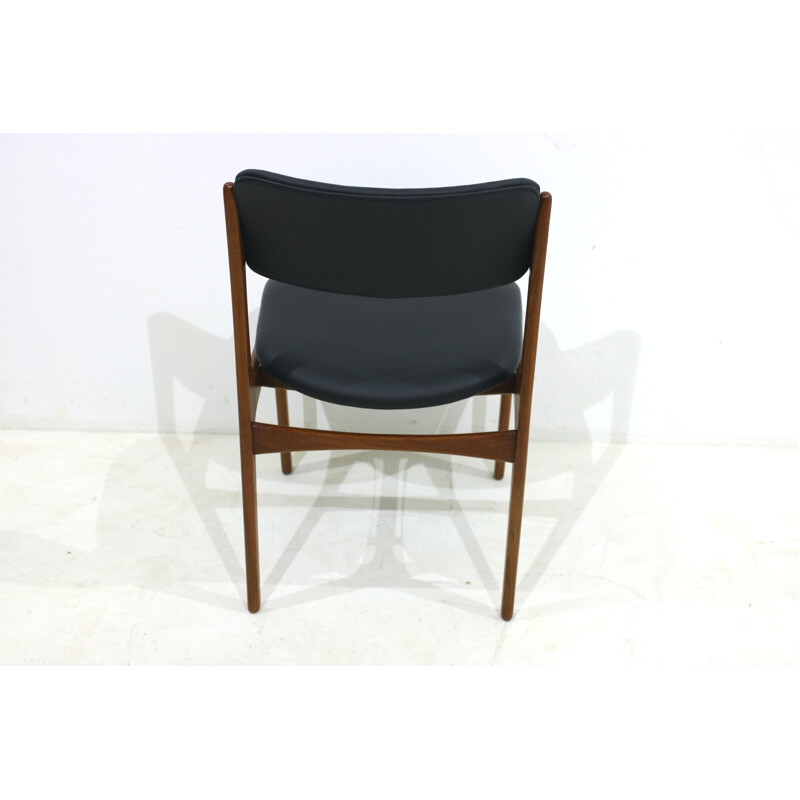 Set of 6 teak dining chairs by Erik Buch for Oddense Maskinsnedkeri AS - 1960s