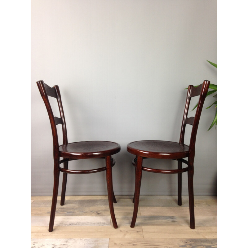 Pair of Thonet N 100 chairs - 1930s