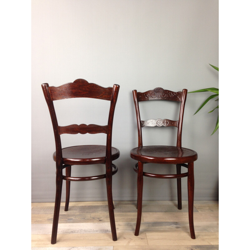 Pair of Thonet N 100 chairs - 1930s