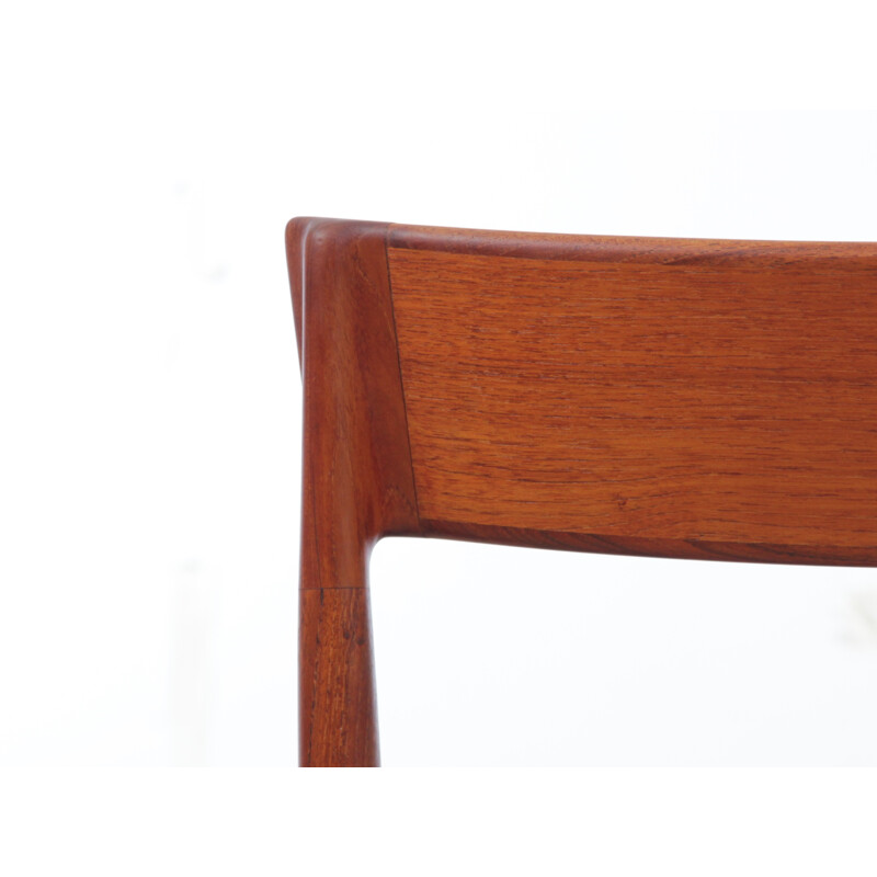 Suite of 5 vintage Scandinavian teak chairs model 39 by Harry Rosengren Hansen for Brande Møbelindustri - 1960s