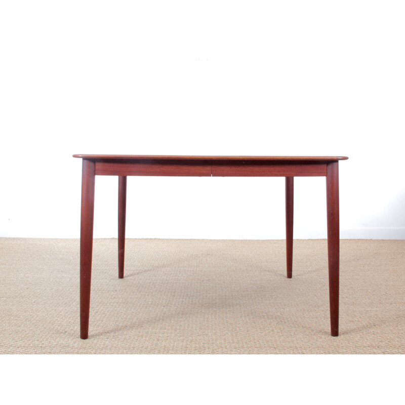 Scandinavian square teak dining table - 1960s