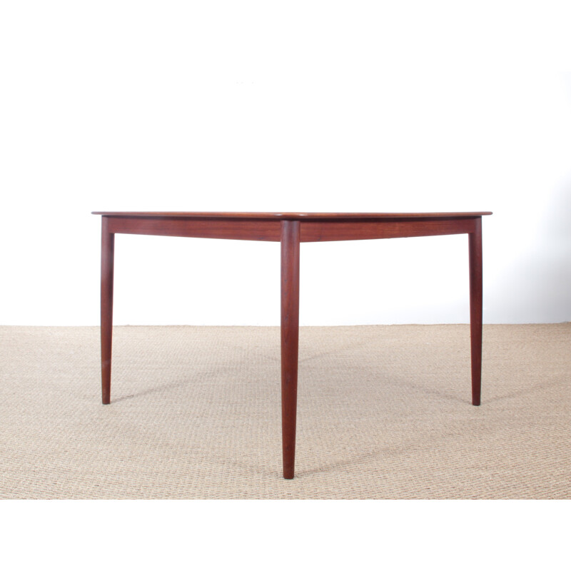 Scandinavian square teak dining table - 1960s