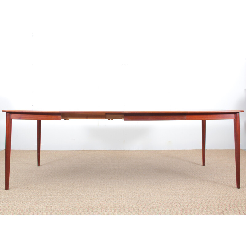 Scandinavian square teak dining table - 1960s