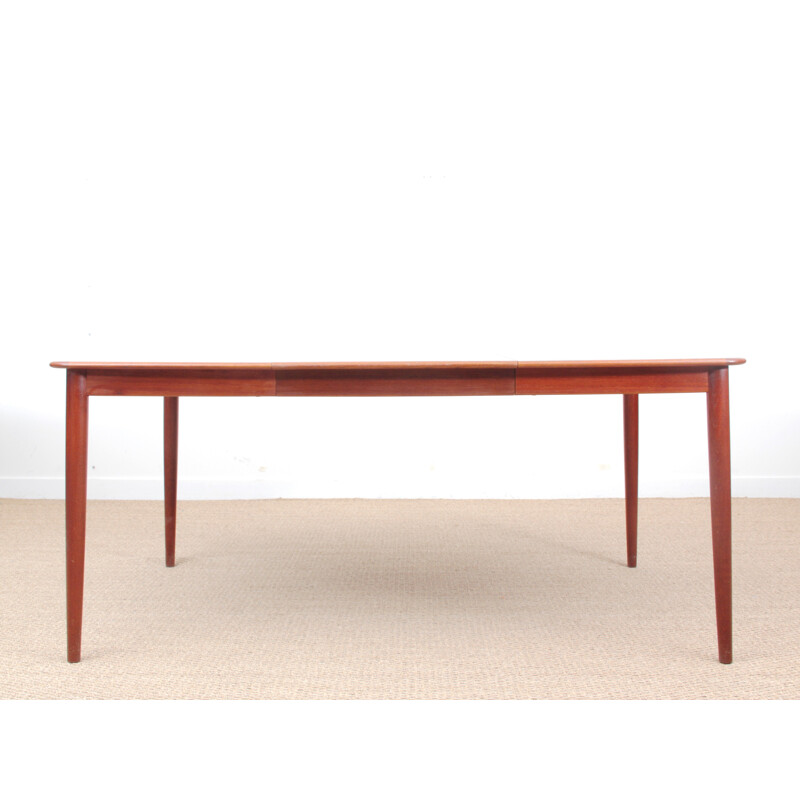 Scandinavian square teak dining table - 1960s