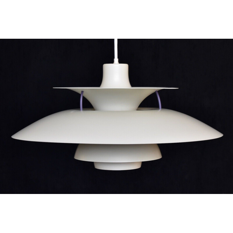 Vintage White PH5 pendant lamp by Poul Henningsen for Louis Poulsen - 1950s