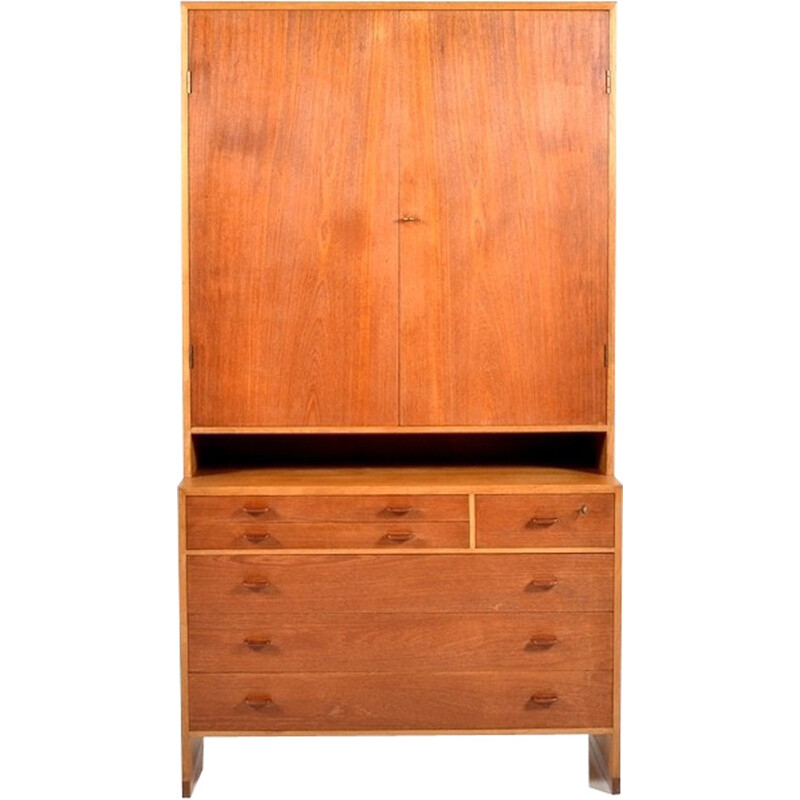 Armoire Ry en teck et chêne par Hans J. Wegner pour Ry Møbler - 1950