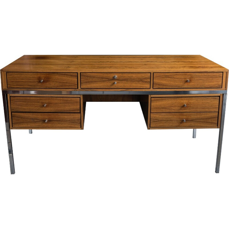 Vintage desk in rosewood for Knoll - 1970s