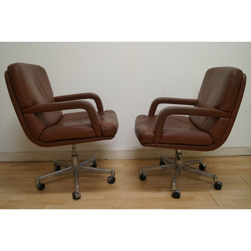 Paire de fauteuils de bureau KNOLL - années 70