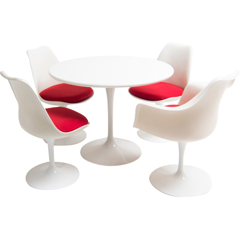 Mid-century dining set marked by Eero Saarinen - 1950s