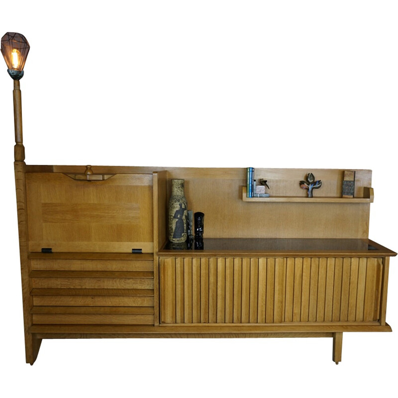 Mid-century Oak sideboard by Guillerme and Chambron - 1960s