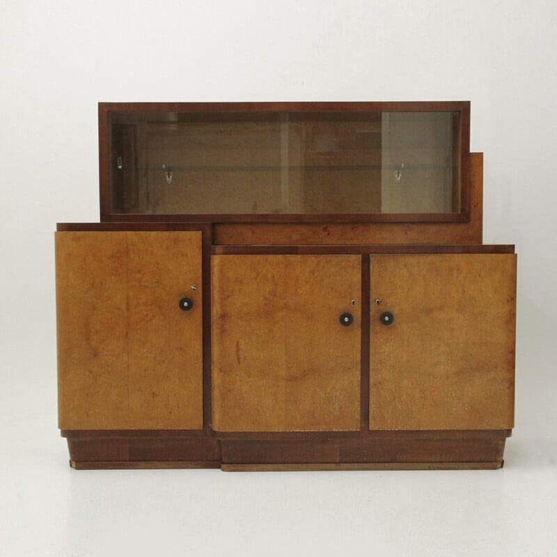 Buffet italien rationaliste avec vitrine - 1930