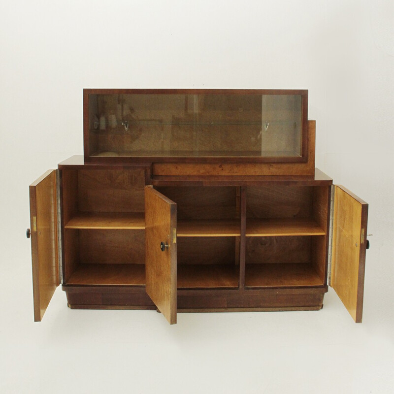 Rationalist Italian Sideboard with showcase - 1930s