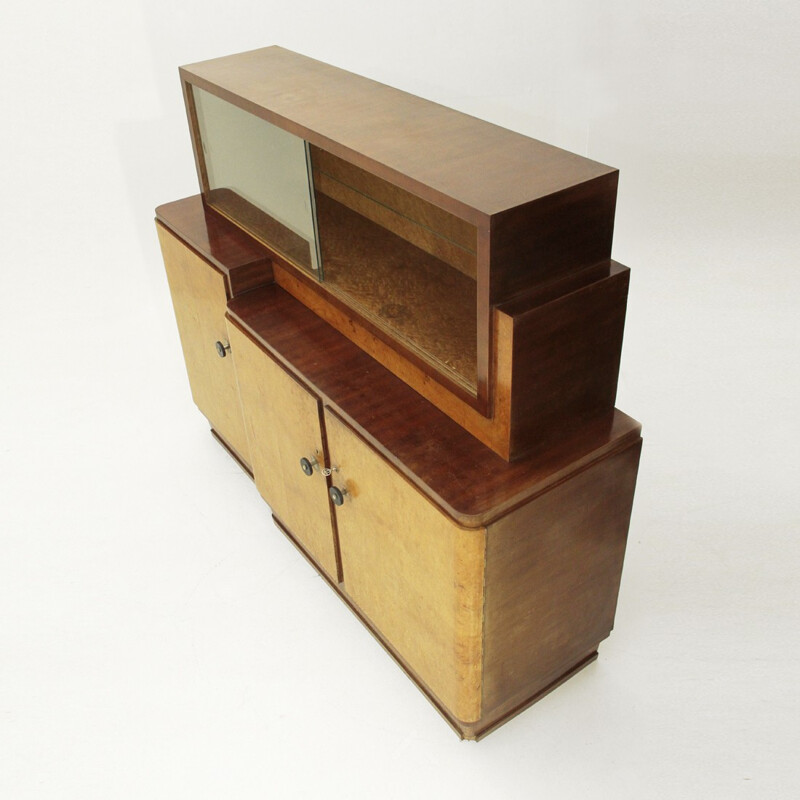 Rationalist Italian Sideboard with showcase - 1930s