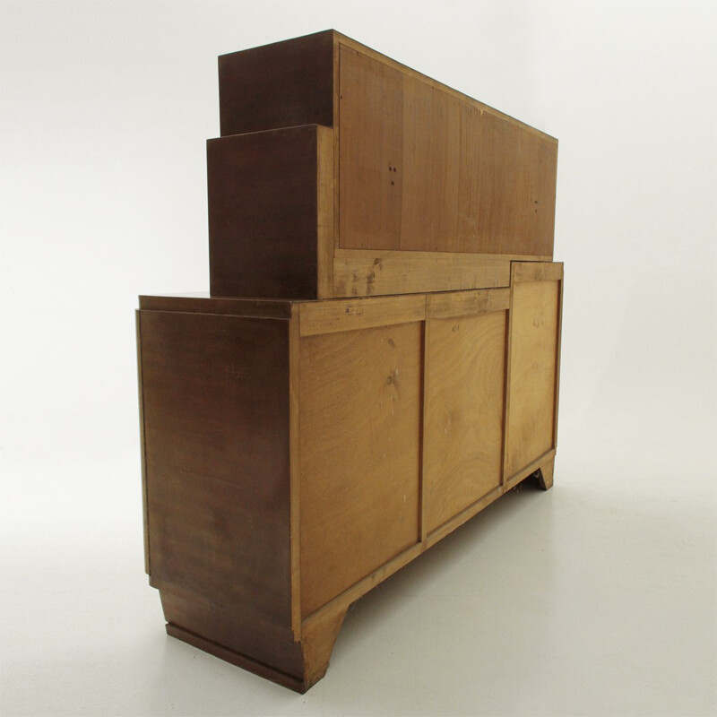 Rationalist Italian Sideboard with showcase - 1930s