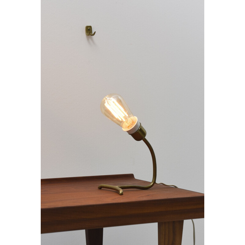 Vintage wall table or table lamp in brass - 1950s