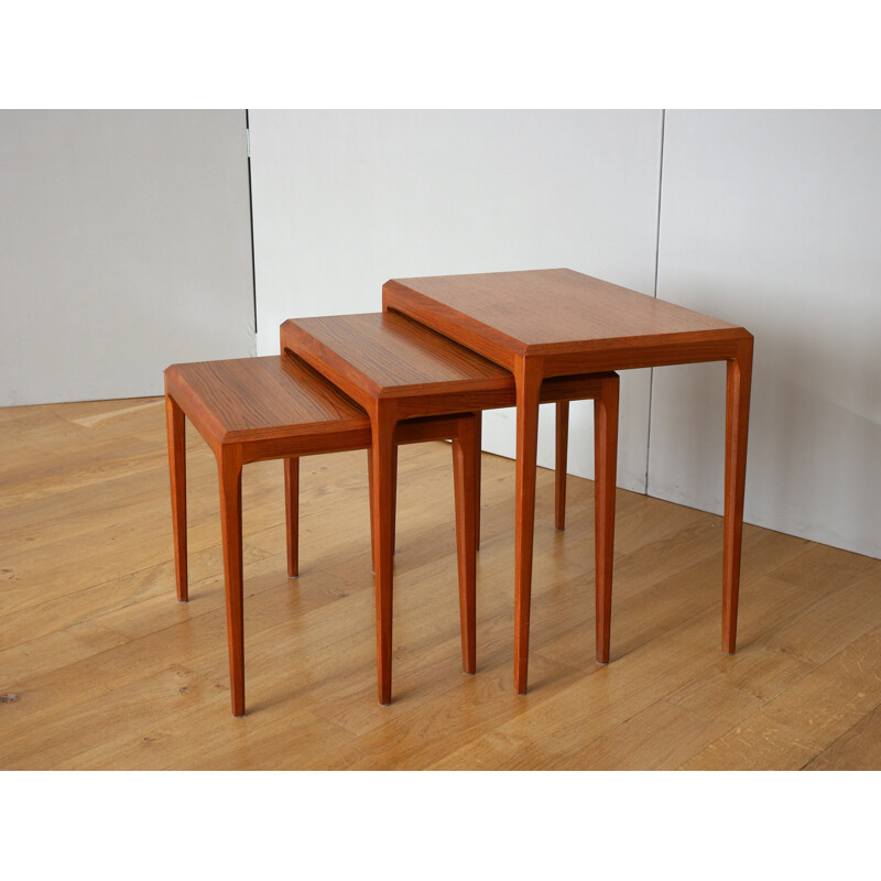 Vintage nesting tables by Johannes Andersen for Silkeborg - 1960s