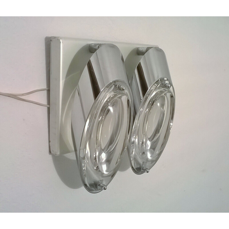 Set of 5 vintage wall lights by Oscar Torlasco - 1960s