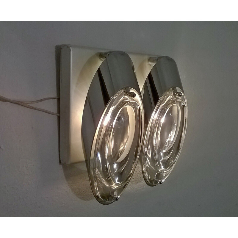 Set of 5 vintage wall lights by Oscar Torlasco - 1960s