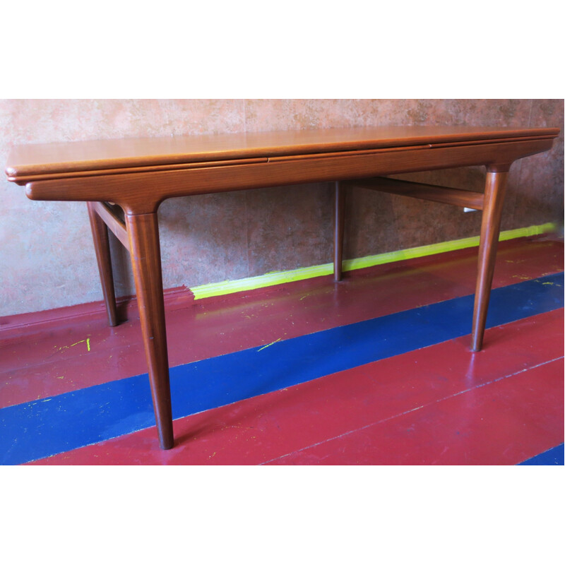 Large Extendable Teak Dining Table by Johannes Andersen for Uldum - 1960s