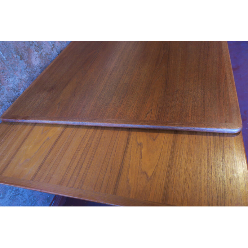 Large Extendable Teak Dining Table by Johannes Andersen for Uldum - 1960s