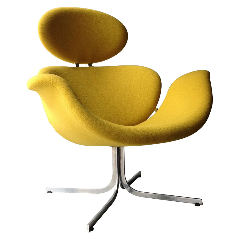 Big Tulip yellow armchair, Pierre PAULIN - 1960s