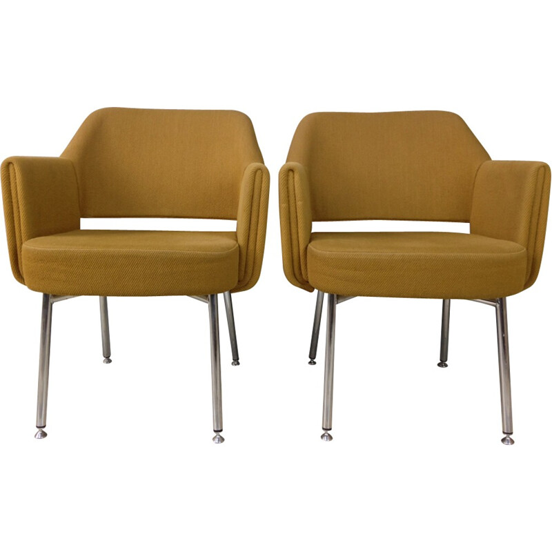 Pair of "Deauville" armchairs by Pierre Gautier-Delaye for Airborne - 1960s