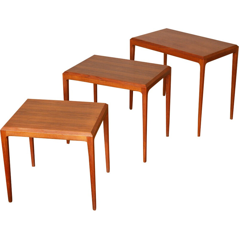 Vintage nesting tables by Johannes Andersen for Silkeborg - 1960s