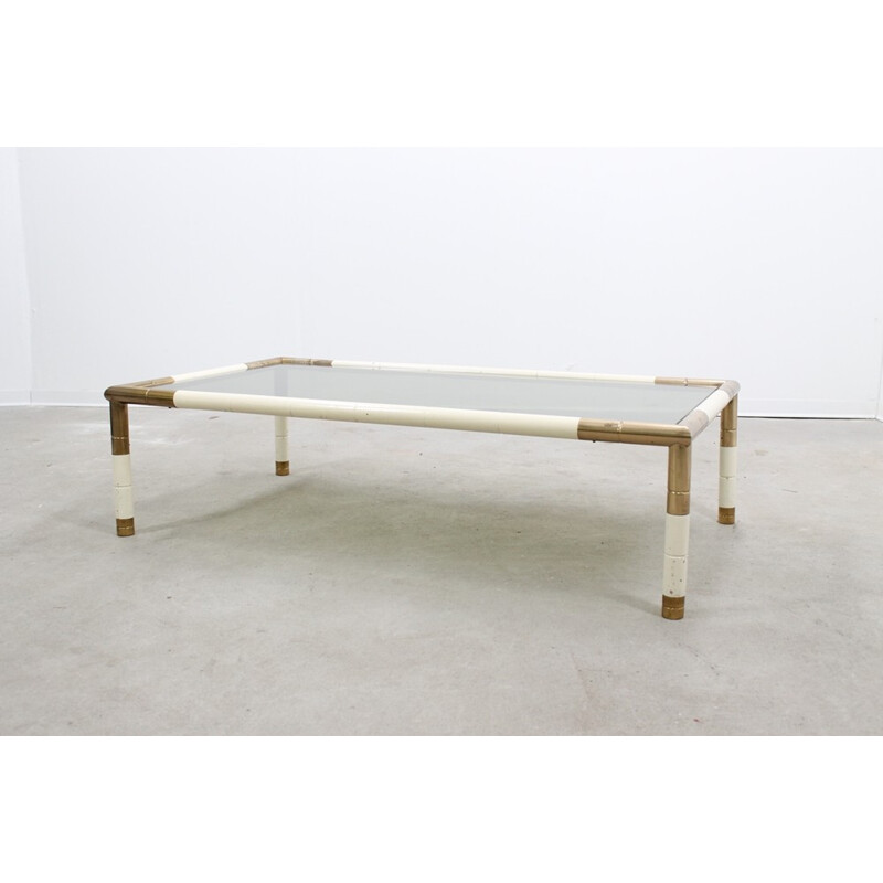 Large Italian vintage Coffee Table by Tommaso Barbi - 1970s