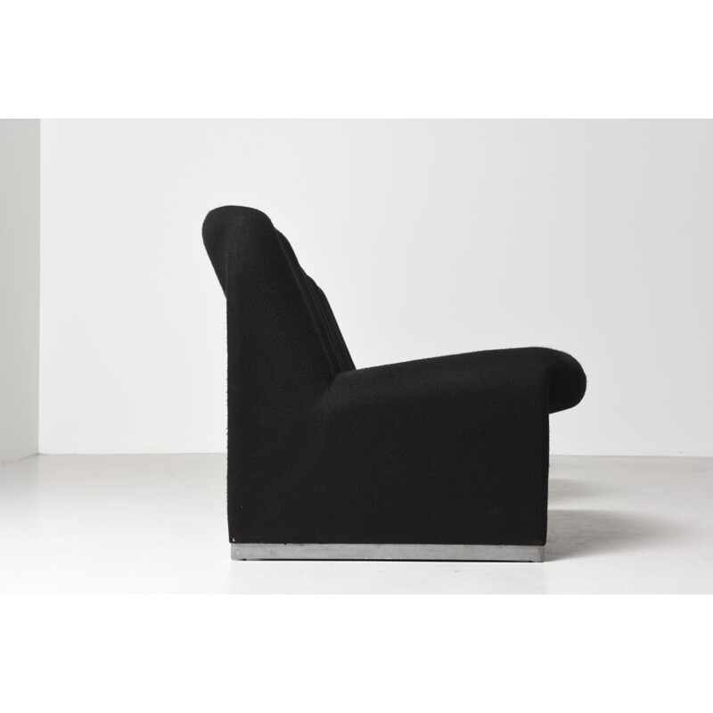 Vintage black "Alky" Easy Chair by GianCarlo Piretti for Castelli - 1970s