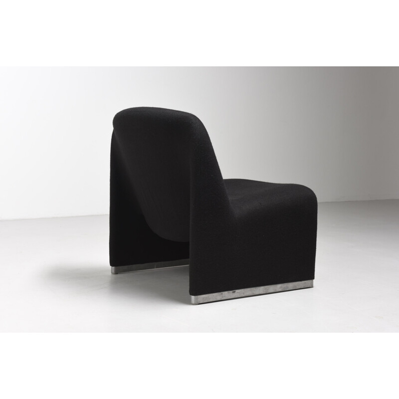 Vintage black "Alky" Easy Chair by GianCarlo Piretti for Castelli - 1970s