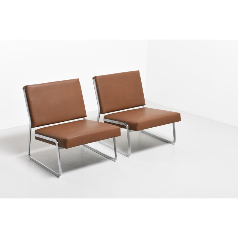 Suite de 2 fauteuils lounge allemands par Lubke Paul Sumi - 1960