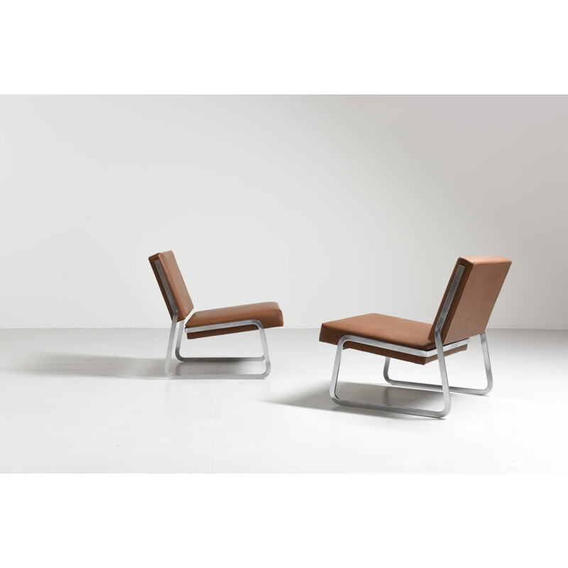 Suite de 2 fauteuils lounge allemands par Lubke Paul Sumi - 1960